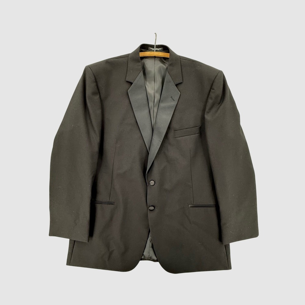 Vintage After Six Contemporary Classic Satin Wool Tuxedo Jacket Men 44PL